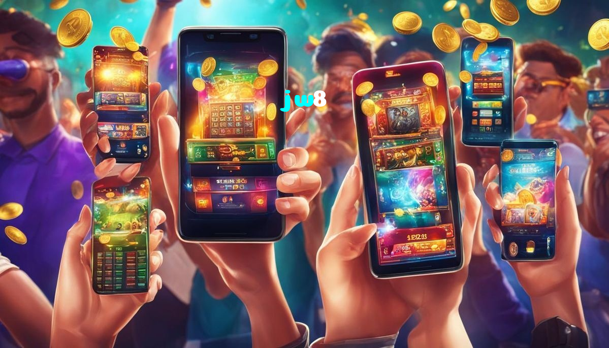 jw8 casino presented on mobile device in Pakistan with slots and live games